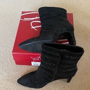 Impo Black Studded Heeled Boots